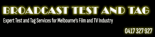 Exoert Test and Tag Services for Melbourne's Film and TV Industry